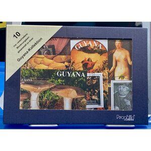 Guyana Stamp Collection Set Of 10 By Prophila Featuring Unique Themes & Design